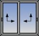 Double lifting sliding sash