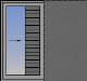 Horizontal sliding pocket sash with shutter
