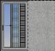 Single horizontal sliding pocket sash with fly-screen and shutter